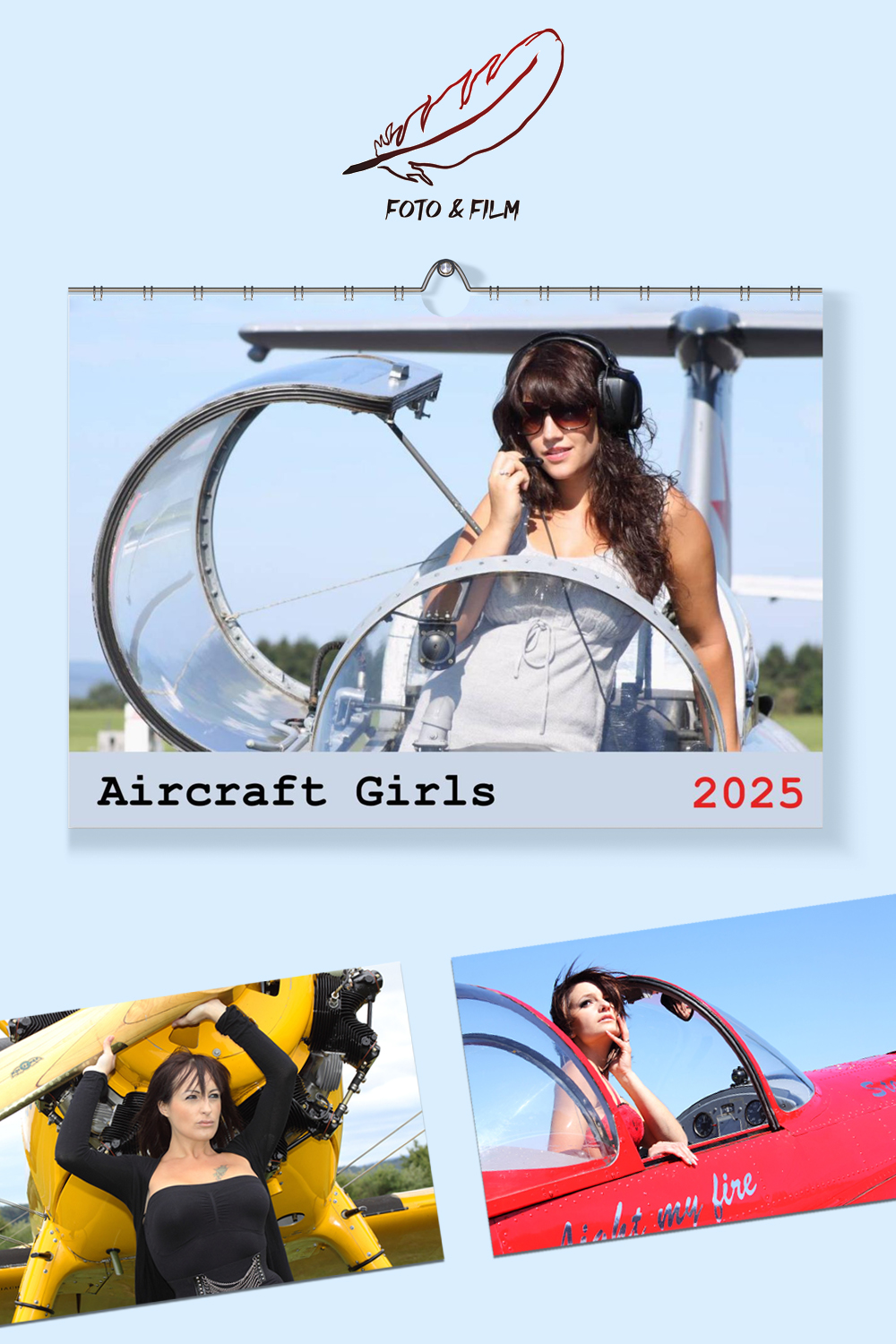 Wandkalender 2025 "Aircraft Girls"